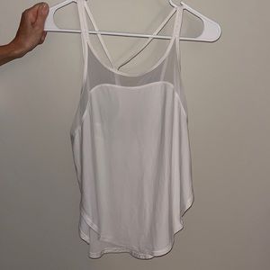 Lululemon white tank top. Size 4.